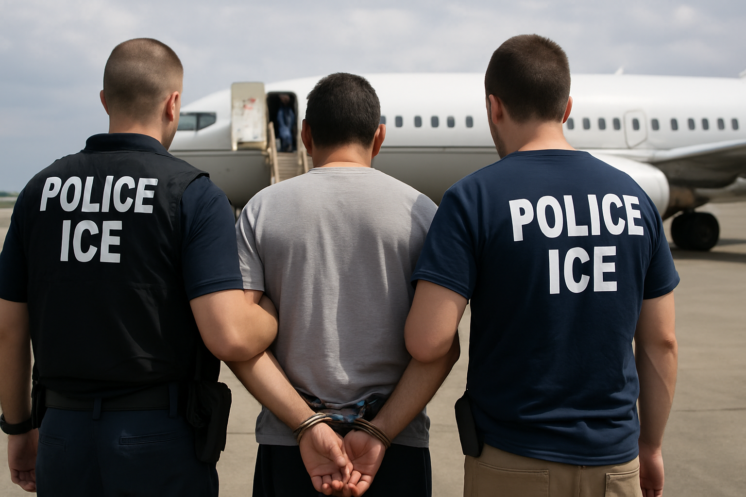 美国ICE遣返多名严重犯罪非法移民