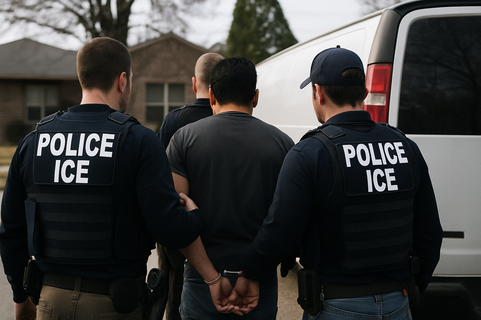 ICE在美持续逮捕并遣返非法移民