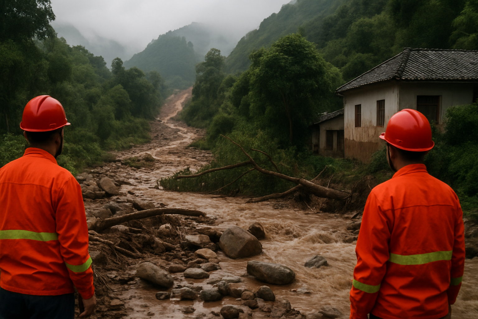 云南临沧凤庆县强降雨引发泥石流山体滑坡致2死4失联