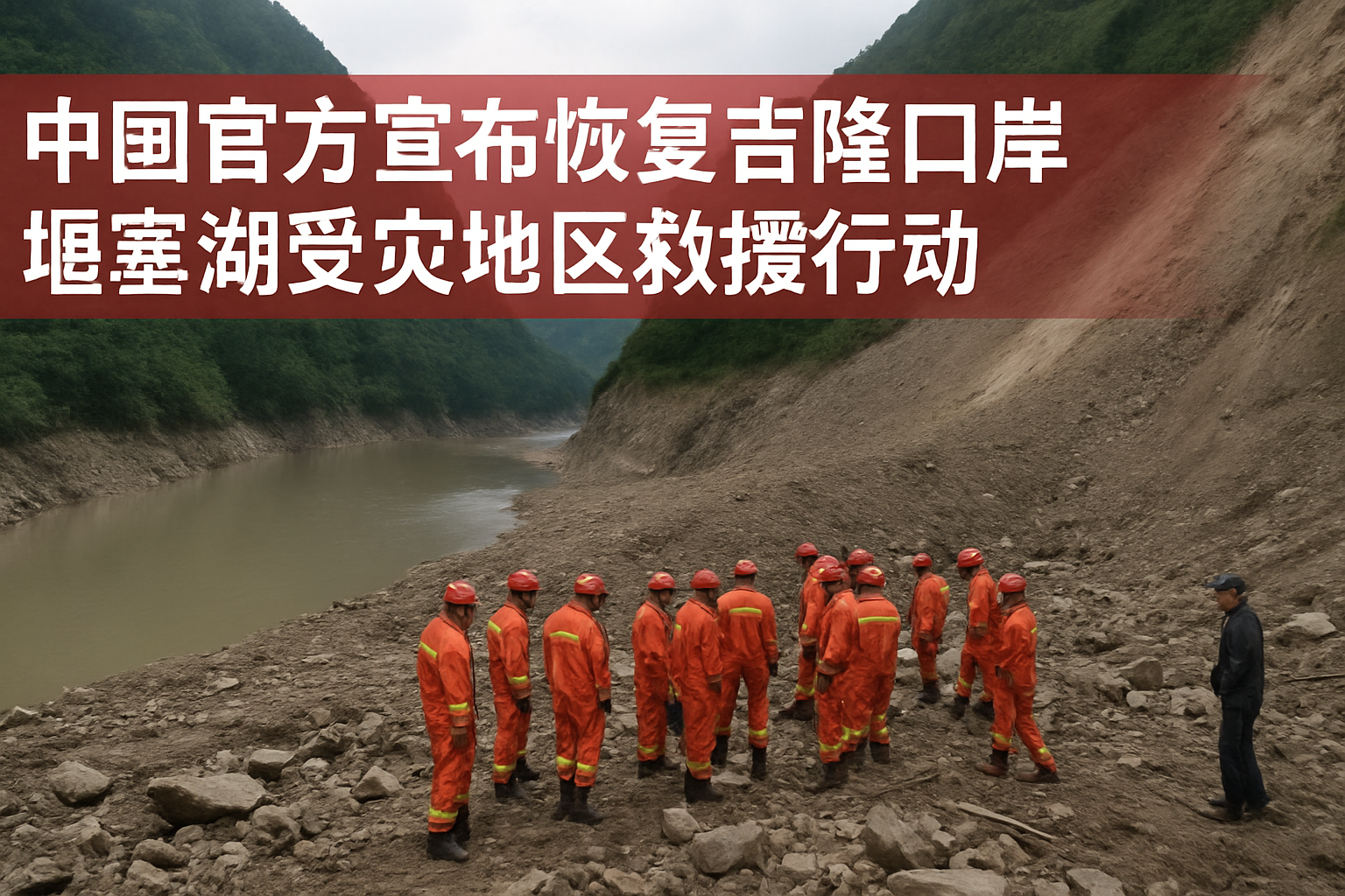 中国官方宣布恢复吉隆口岸堰塞湖受灾地区救援行动