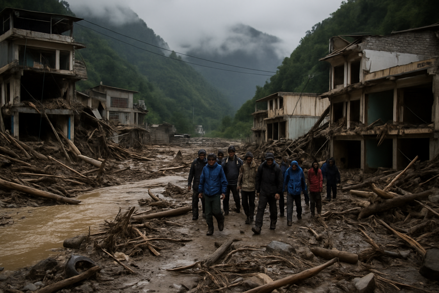 尼泊尔山洪致死人数升至270人 逾800人失联