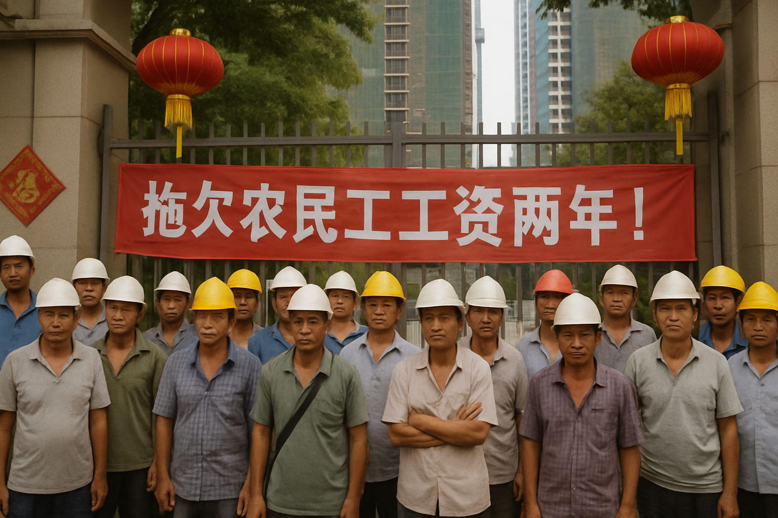 海南三亚吉阳区一山湖二期项目农民工维权讨薪