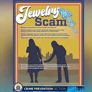 “幸运项链”暗藏陷阱！纽约多社区出现珠宝调包骗局