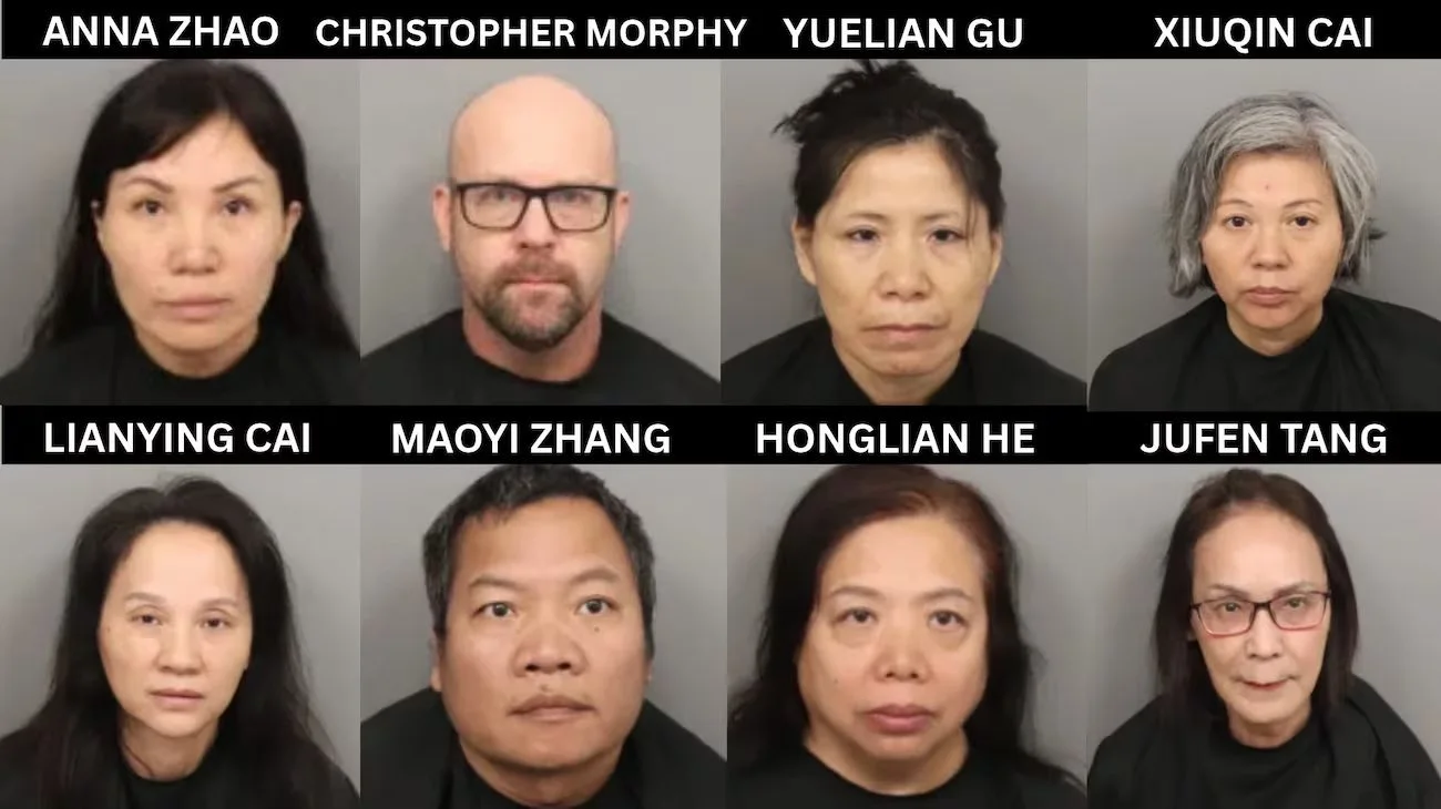 南卡州警方突袭多家涉黄按摩店，8 人被捕，包括多名华人